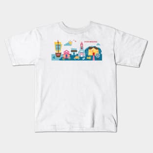 You Are Here, Maine Seaside Kids T-Shirt